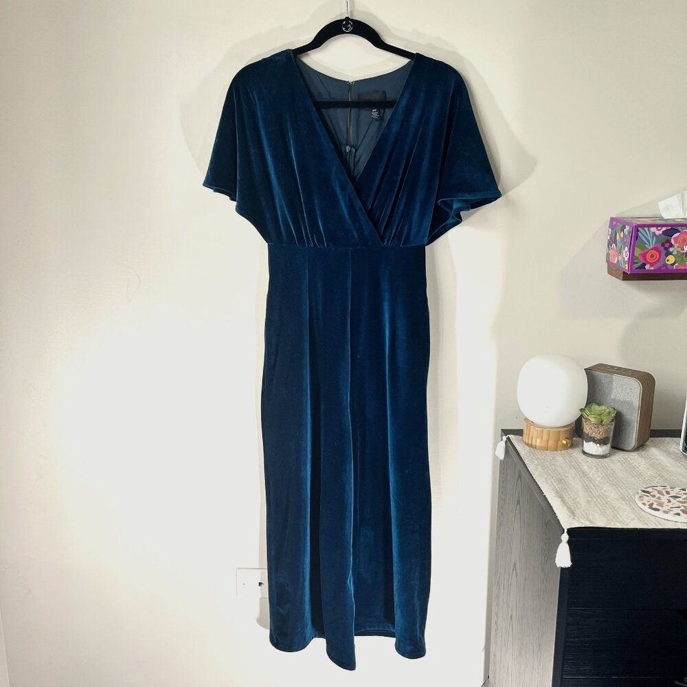 Anthropologie Greylin Velvet Jumpsuit